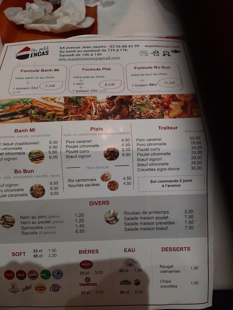 Au Petit Encas - Menu Image 2